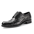 Men’s Genuine Alligator Leather Oxford Business Dress Shoes