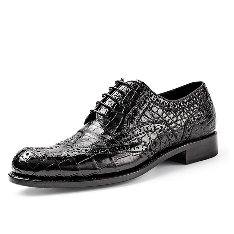 Men’s Genuine Alligator Leather Oxford Business Dress Shoes