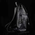 Crocodile Leather Backpack Black