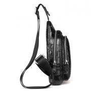 Casual Travel Alligator Leather Shoulder Sling Backpack Bag