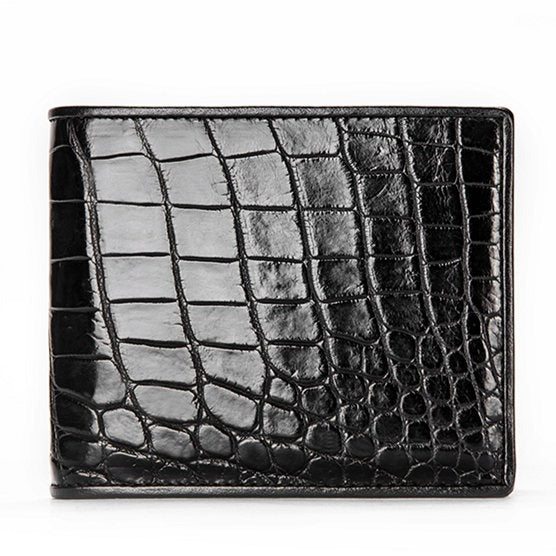 Crocodile Tail Skin Wallet, Vintage Crocodile Bifold Wallet