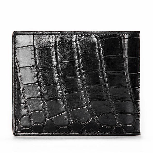 Crocodile Tail Skin Wallet, Vintage Crocodile Bifold Wallet
