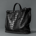 Casual Crocodile Leather Tote Bags Soft Crocodile Weekend Bags
