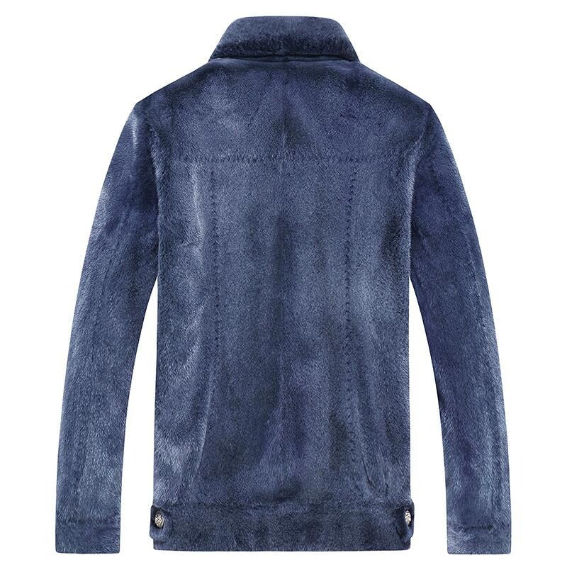 Mens Mink Fur Trucker Jackets