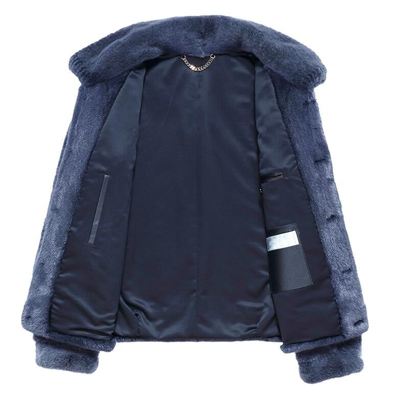 Mens Mink Fur Trucker Jackets