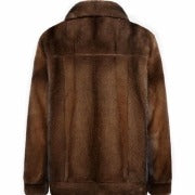 Mens Mink Fur Trucker Jackets