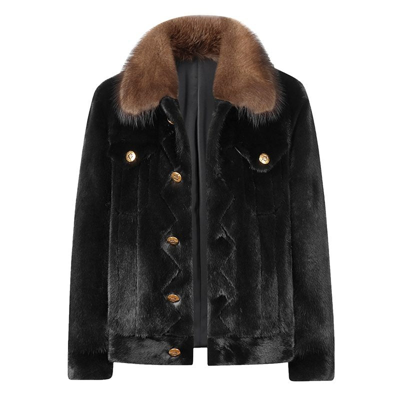 Mens Mink Fur Trucker Jackets
