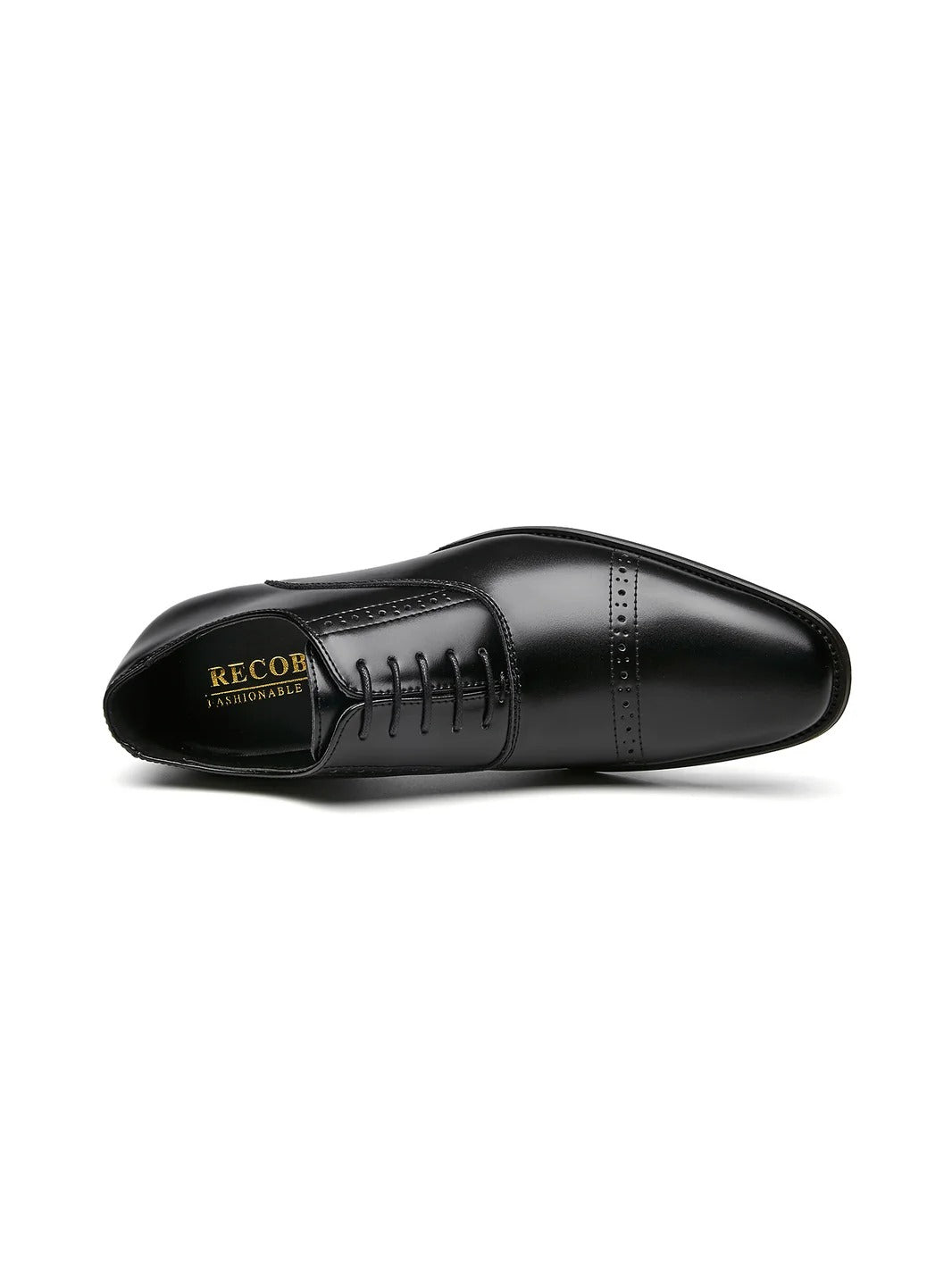 Pointed Toe Lace-up Carved Derby Shoes